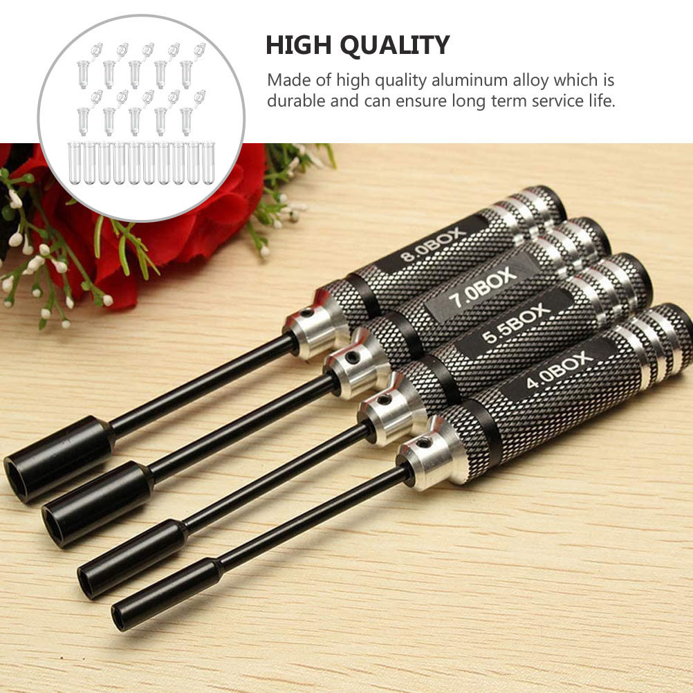 Rc Helicopter Tool Kit - 4Pcs Set Alat Obeng Soket Hex
