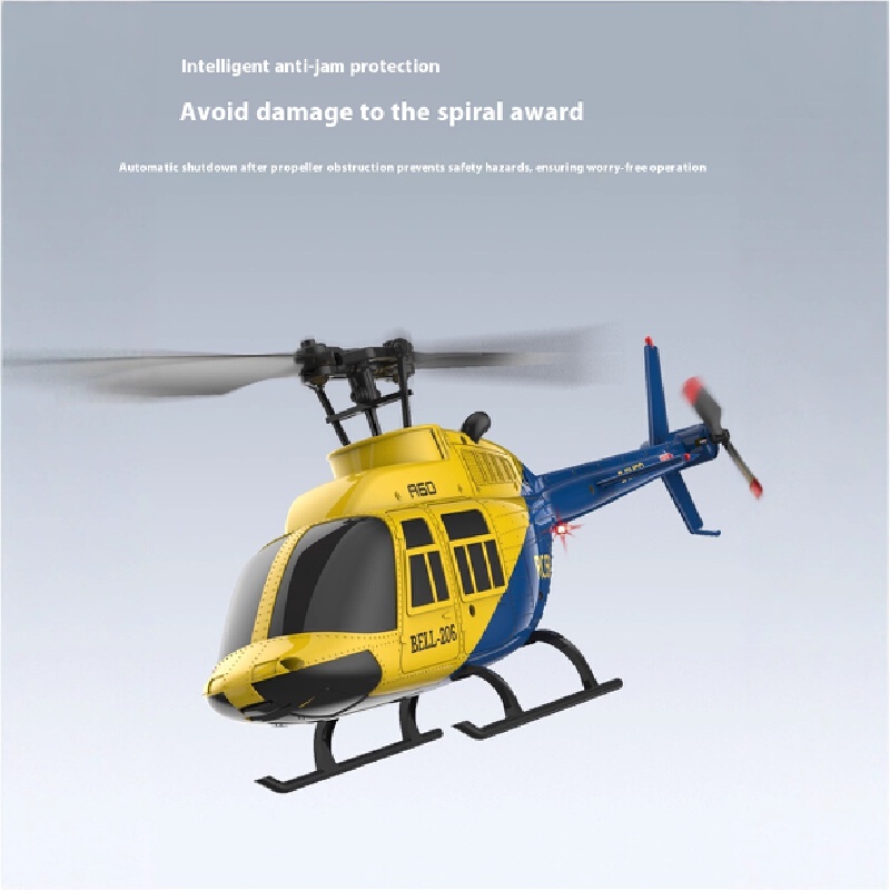 Rc Helicopter Single Rotor - A60 1/42 Skala Empat Saluran Rotor