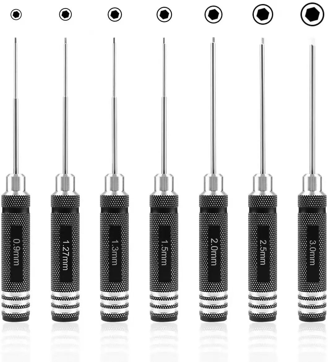 Rc Helicopter Tool Kit - Hex Driver 7/4 buah Kit obeng