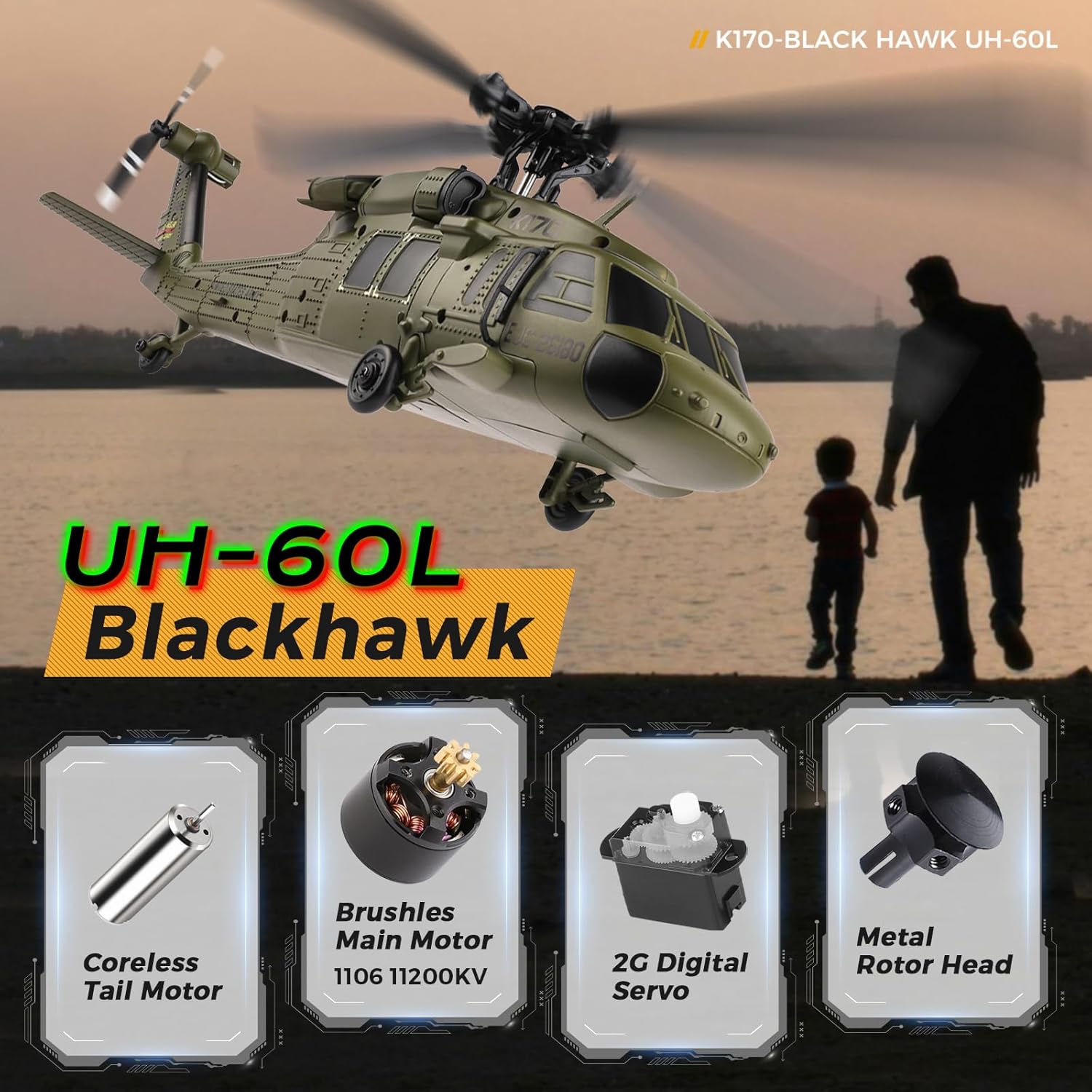 WLtoys K170 Helikopter RC 4-CH - Rc Helicopter Motor ulasan dan harga